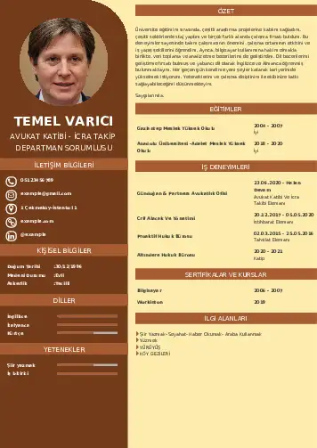 Hukuk Sekreteri Cv Örnekleri cv indir